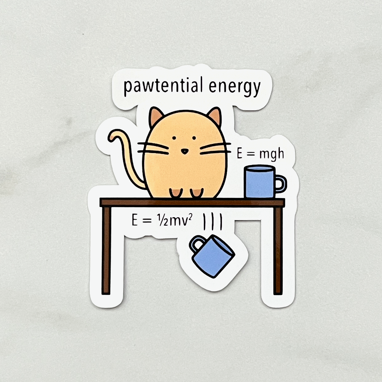 Physicist Cat Sticker