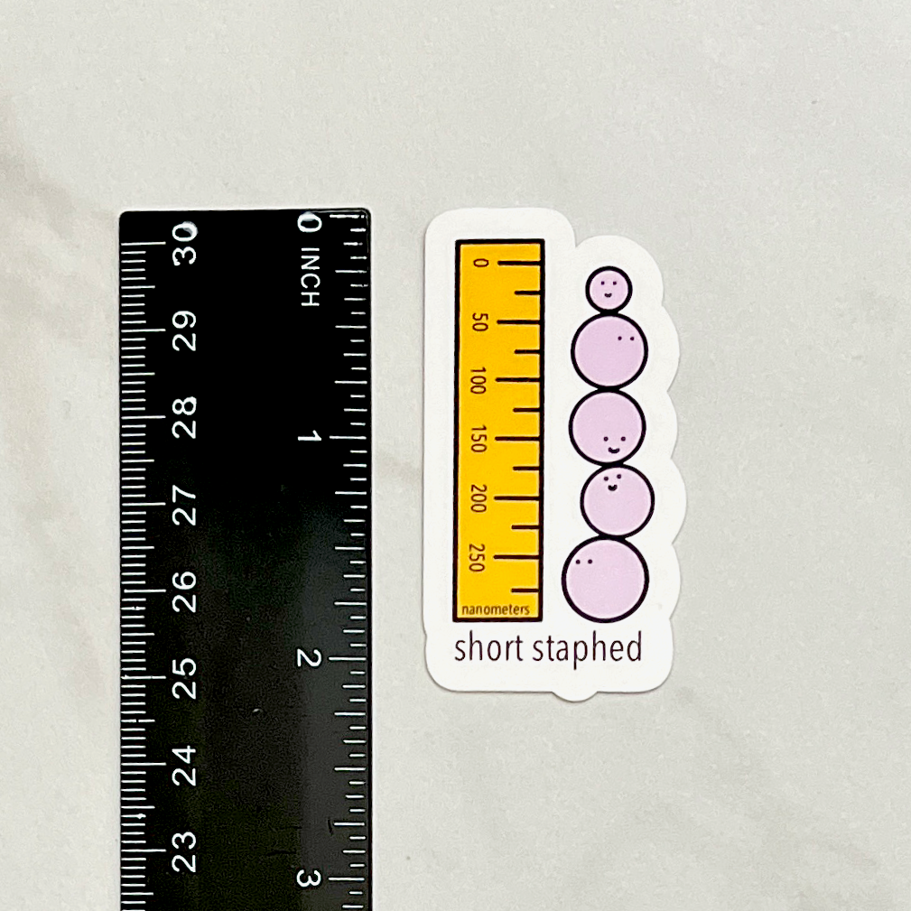Short Staphed Sticker