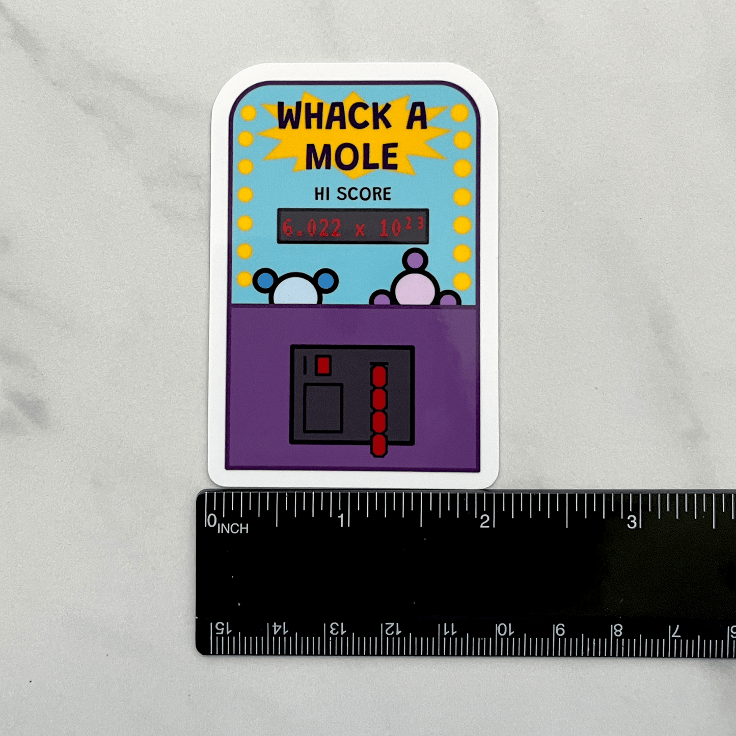 Whack a Mole Sticker