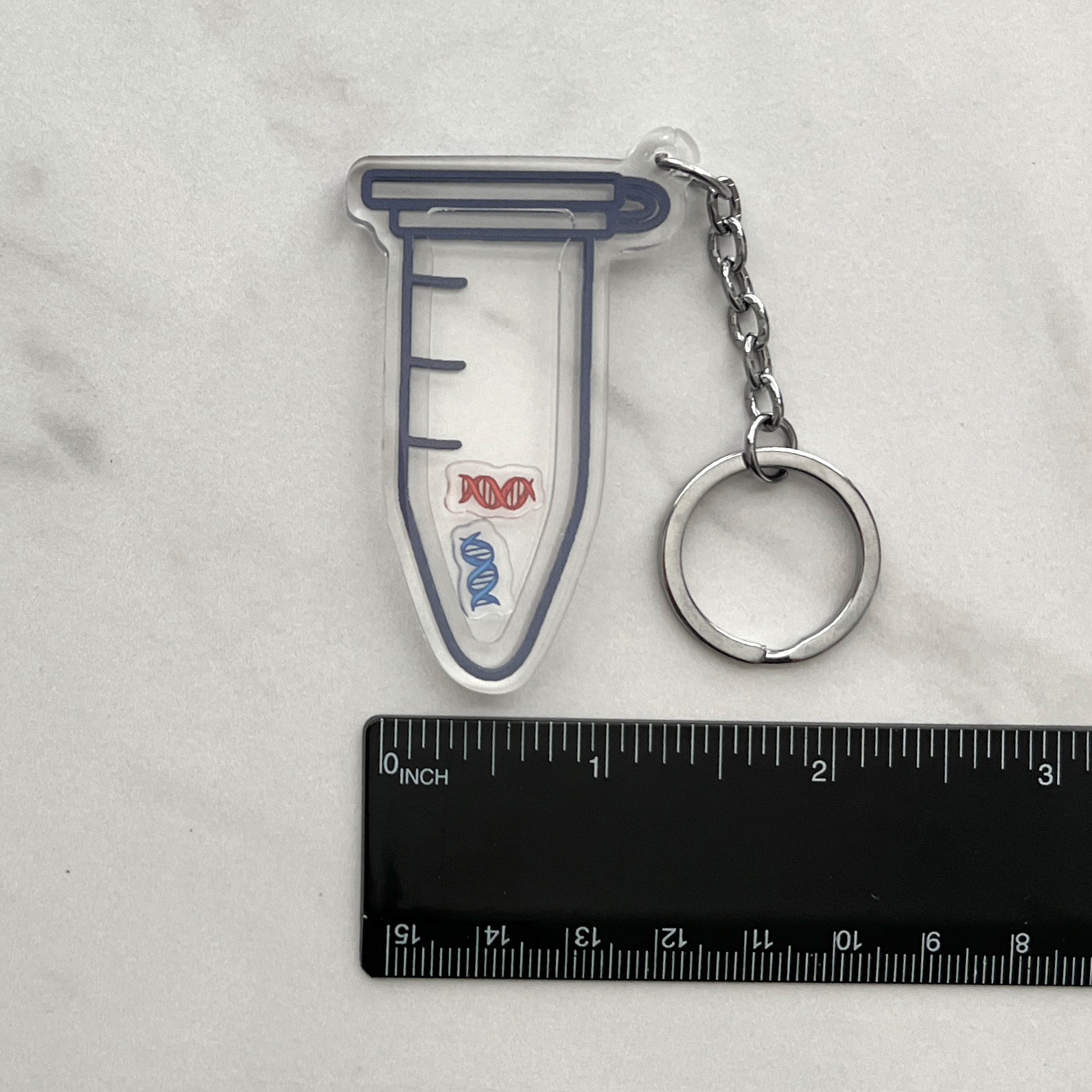 Science Lab Keychains DNA Science Shaker Keychain – Microbe Doodles