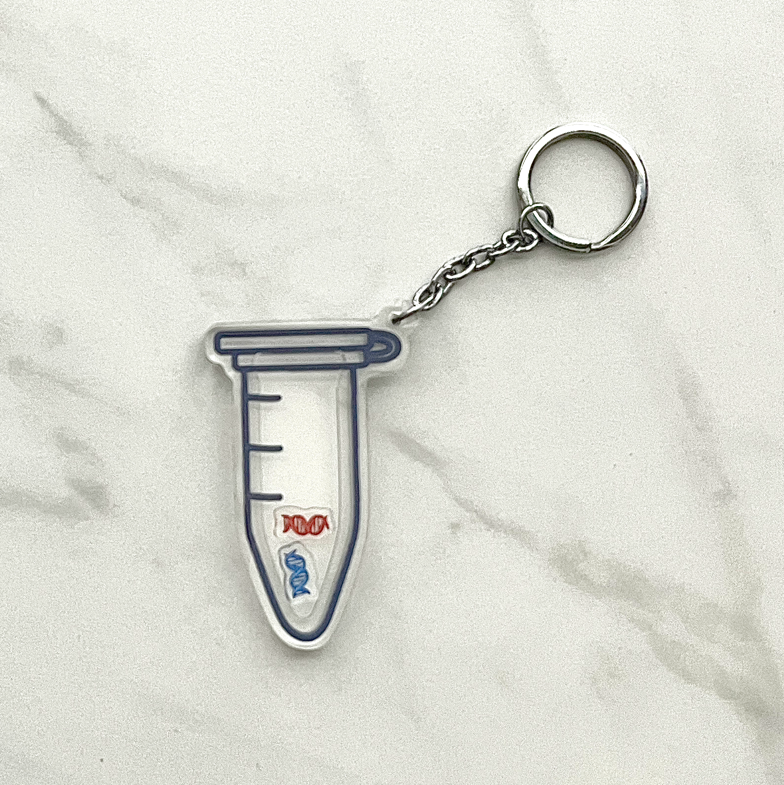 Science Lab Keychains DNA Science Shaker Keychain – Microbe Doodles