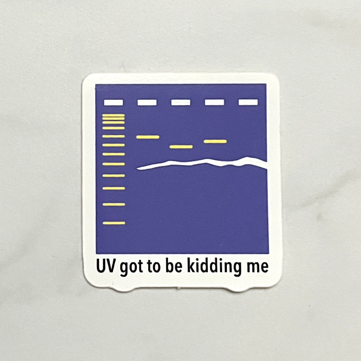 Invisible Ink UV Agarose Gel Sticker