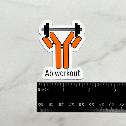 Antibody sticker measurement