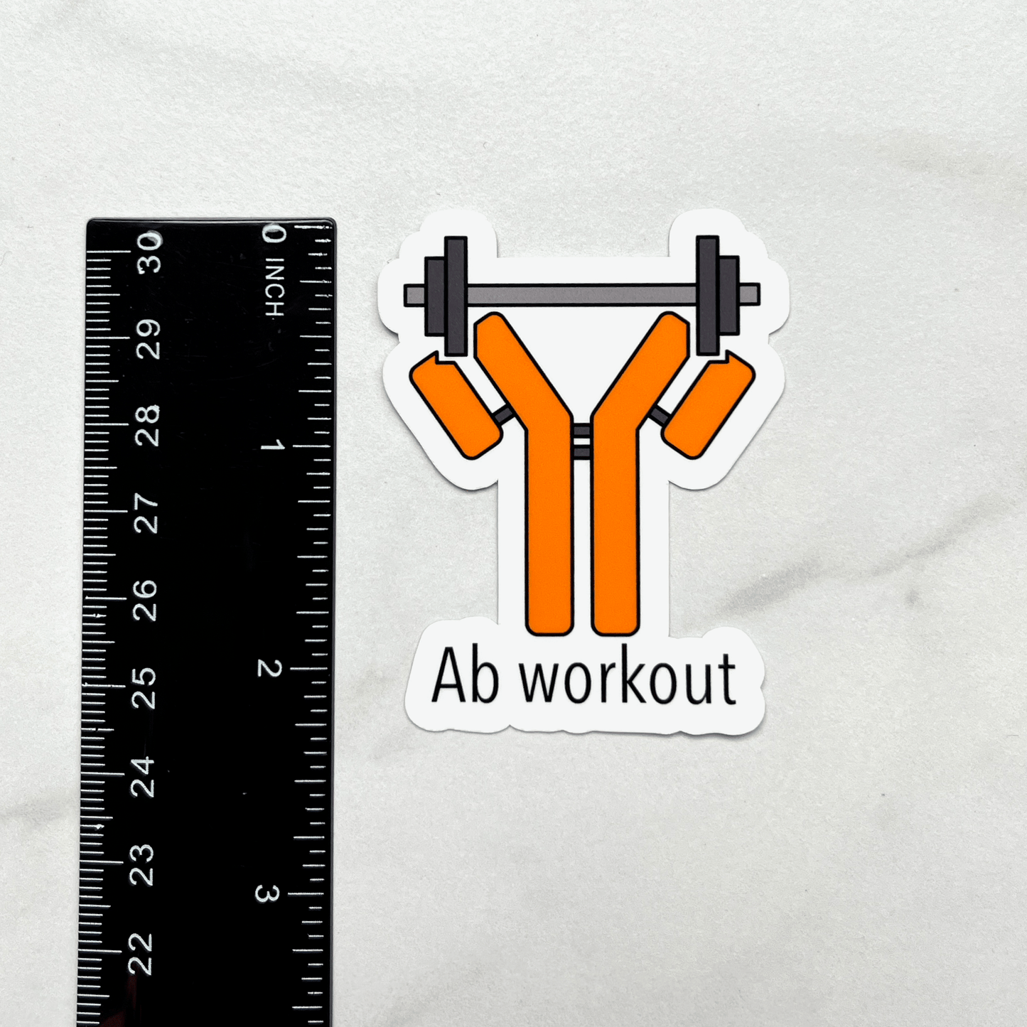 Antibody sticker measurement