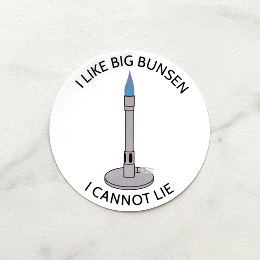 Bunsen Burner Sticker