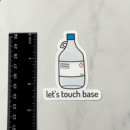 Touch Base Sticker