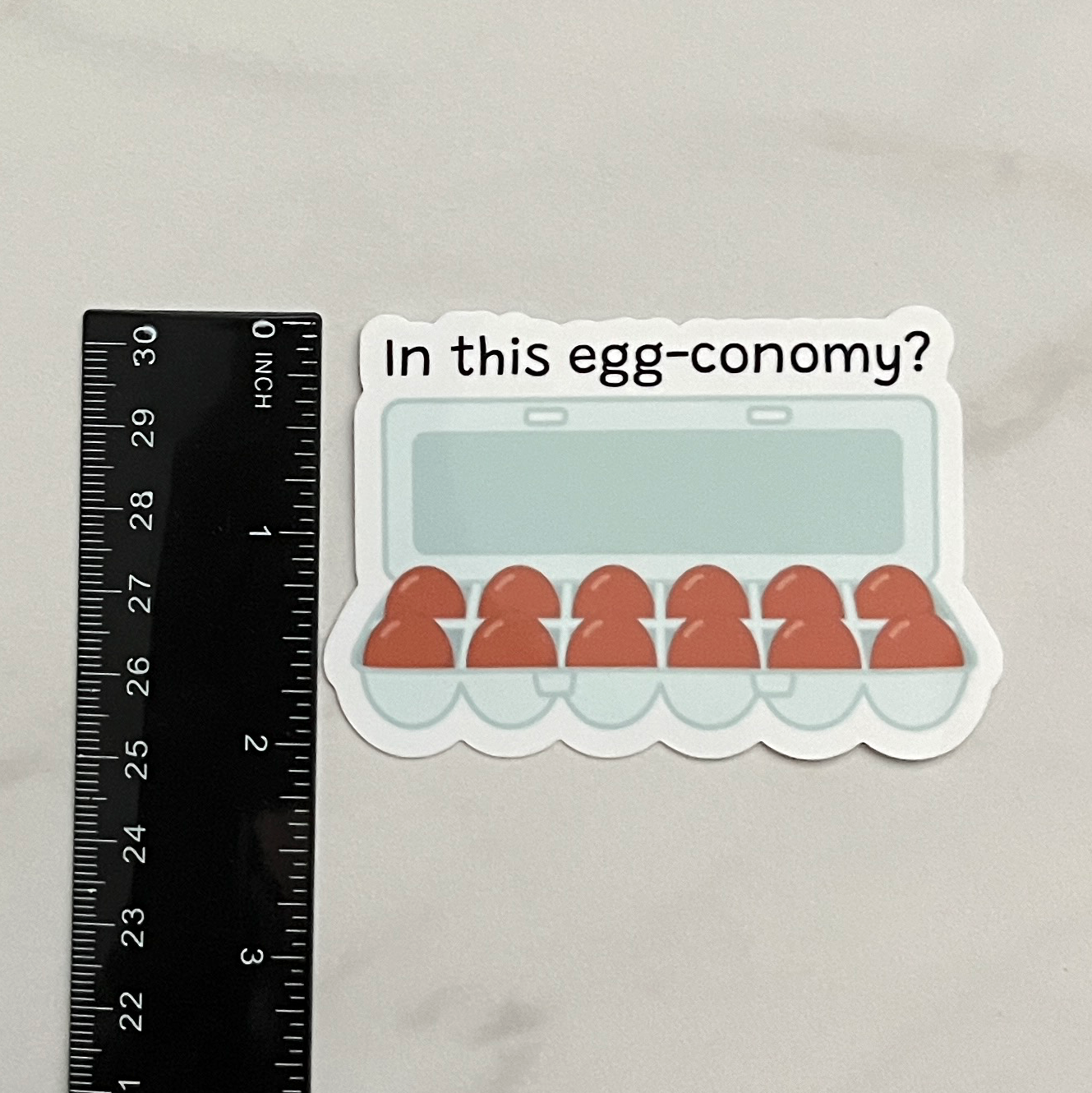 Egg Economy Vinyl Sticker