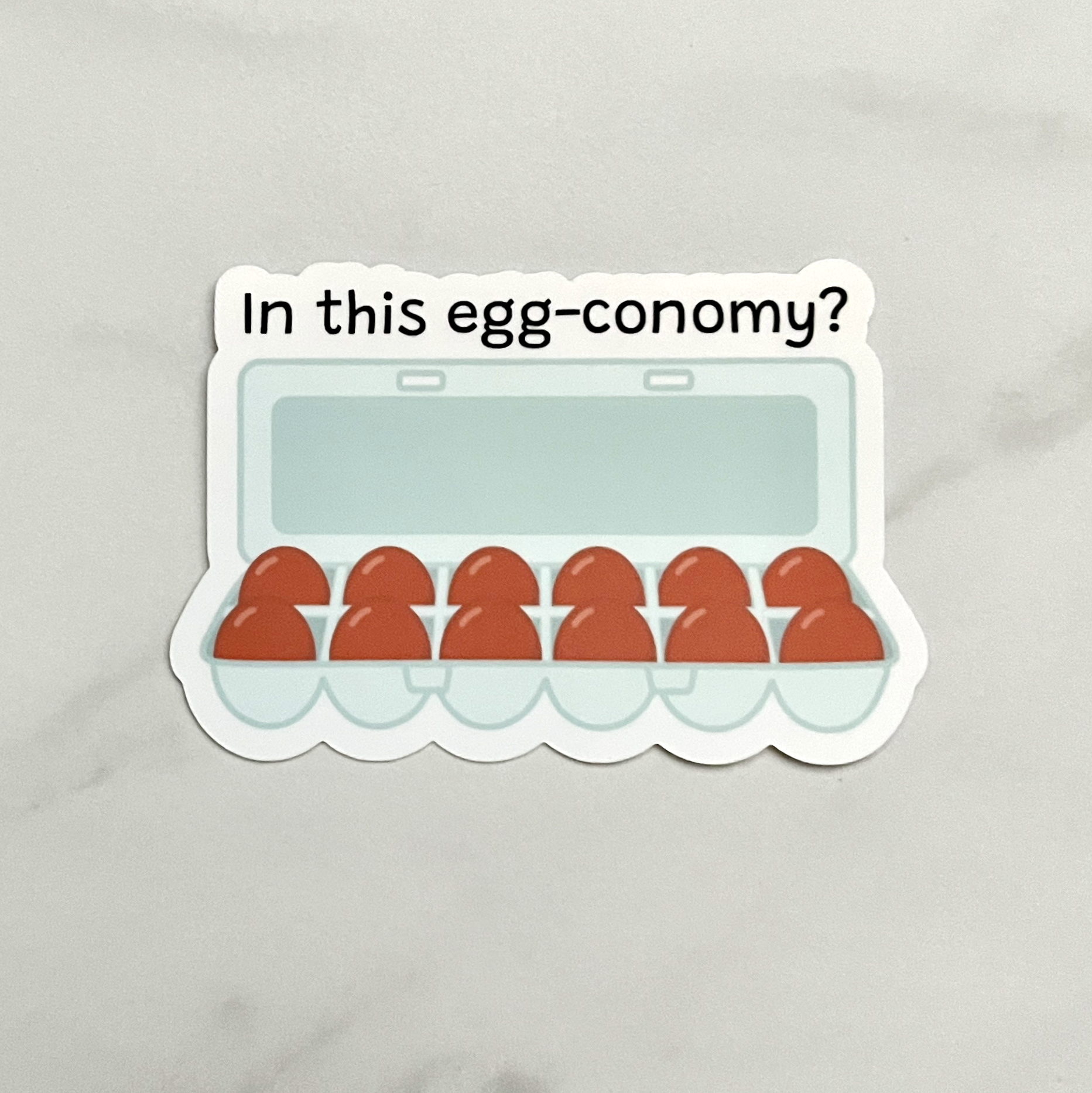 Egg Economy Vinyl Sticker