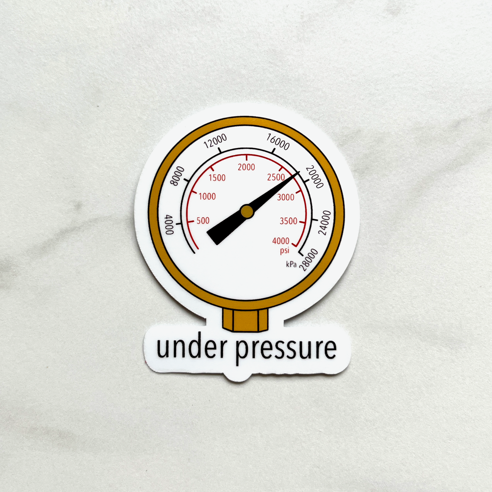 Under Pressure Sticker