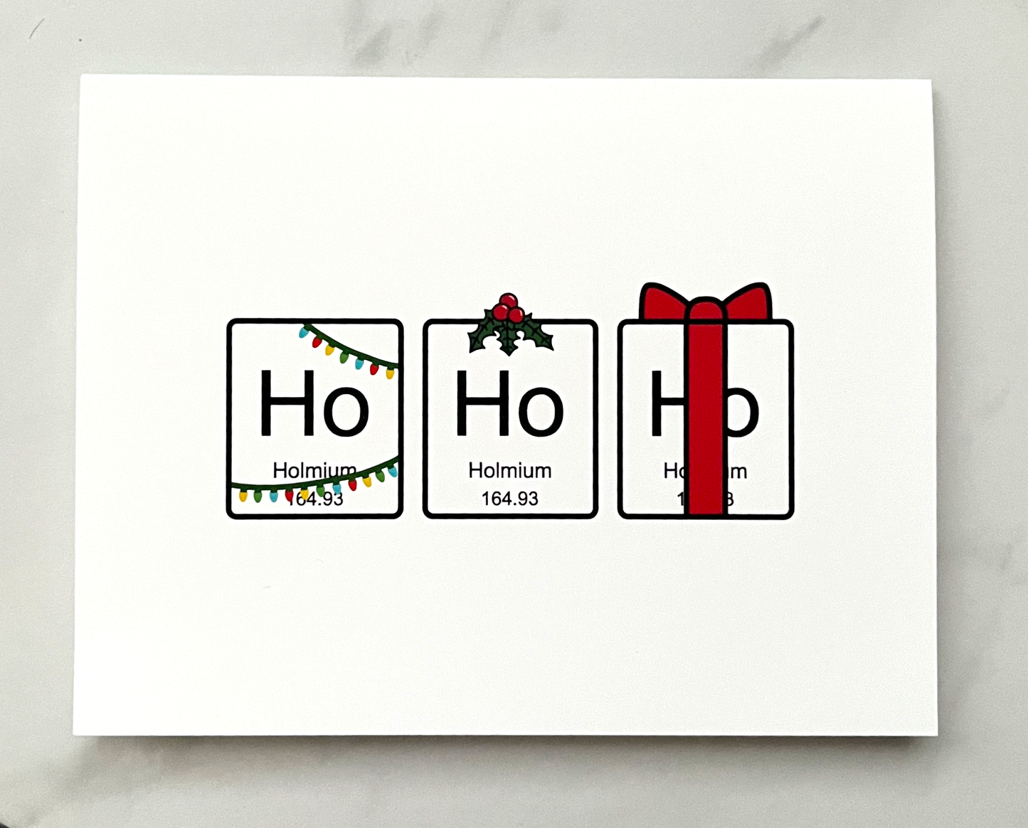 Ho Ho Holmium Card