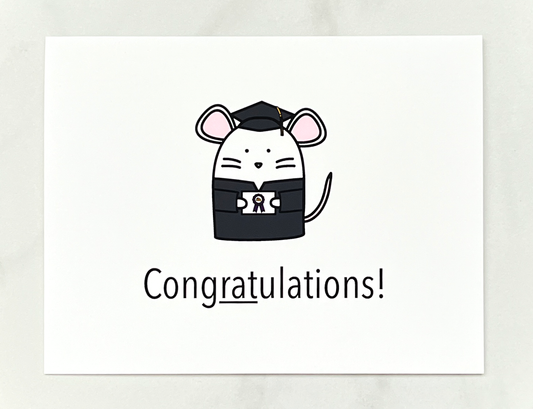 Lab Rat Graduation Card