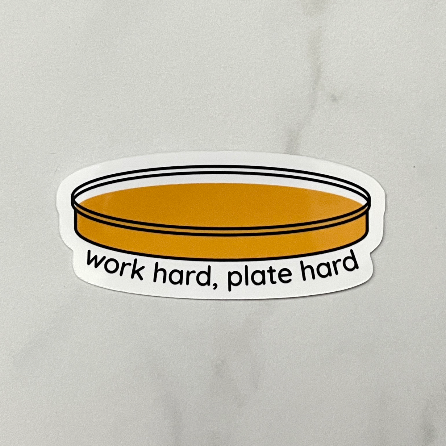 Plate Hard Sticker