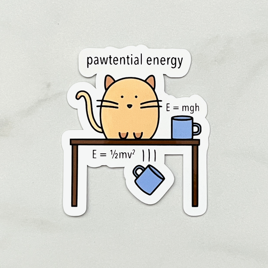 Physicist Cat Sticker