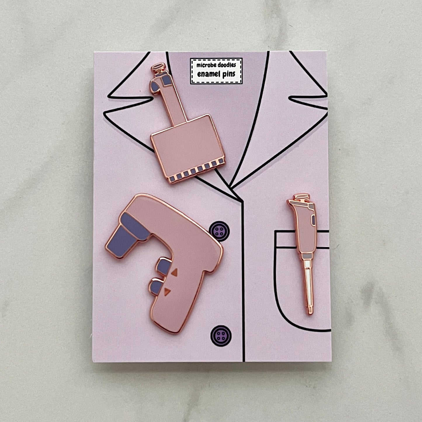 Pipette Enamel Pin Bundle