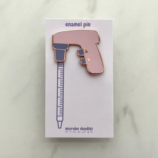 Serological Pipettor Enamel Pin