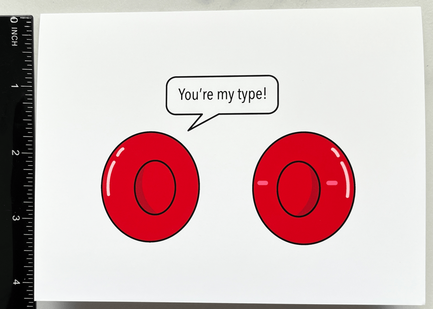 Blood Type Card