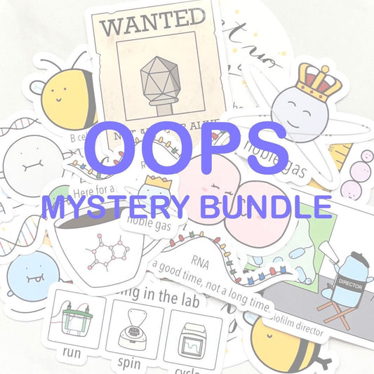 Oops Mystery Sticker Bundle | 6 Vinyl Stickers